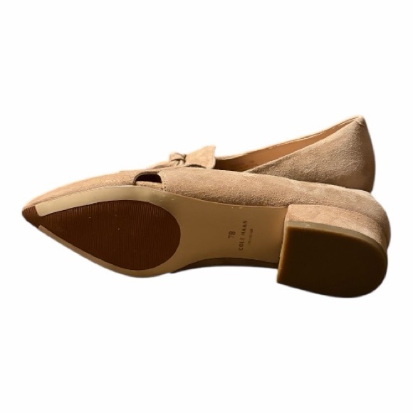 Cole Haan Viola Skimmer Elegant Tan Suede Women's Loafers with Cut Out Details. - Picture 8 of 8